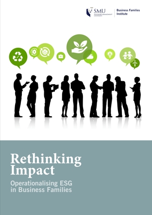 NOVEMBER 2023 Rethinking Impact-Operating ESG in Business Families